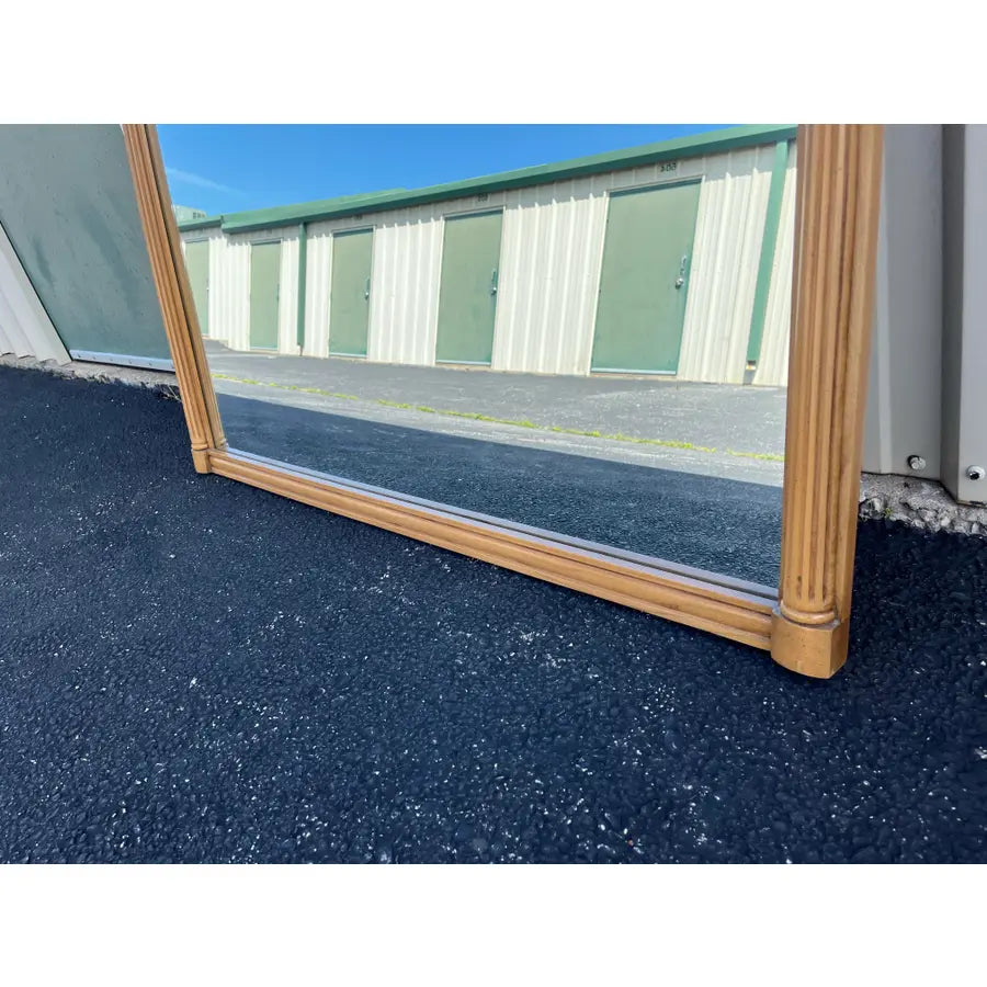 Neoclassical Fruitwood Dressing or Wall Mirror