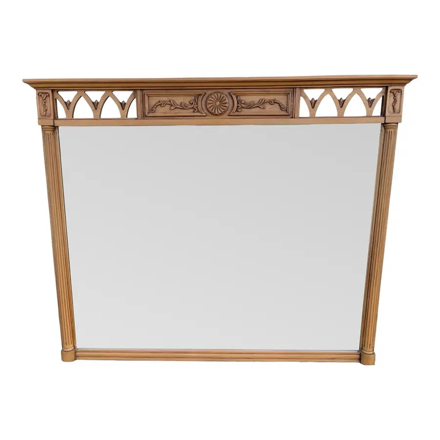 Neoclassical Fruitwood Dressing or Wall Mirror