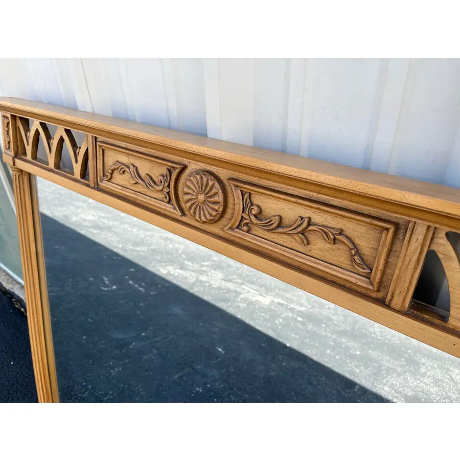 Neoclassical Fruitwood Dressing or Wall Mirror