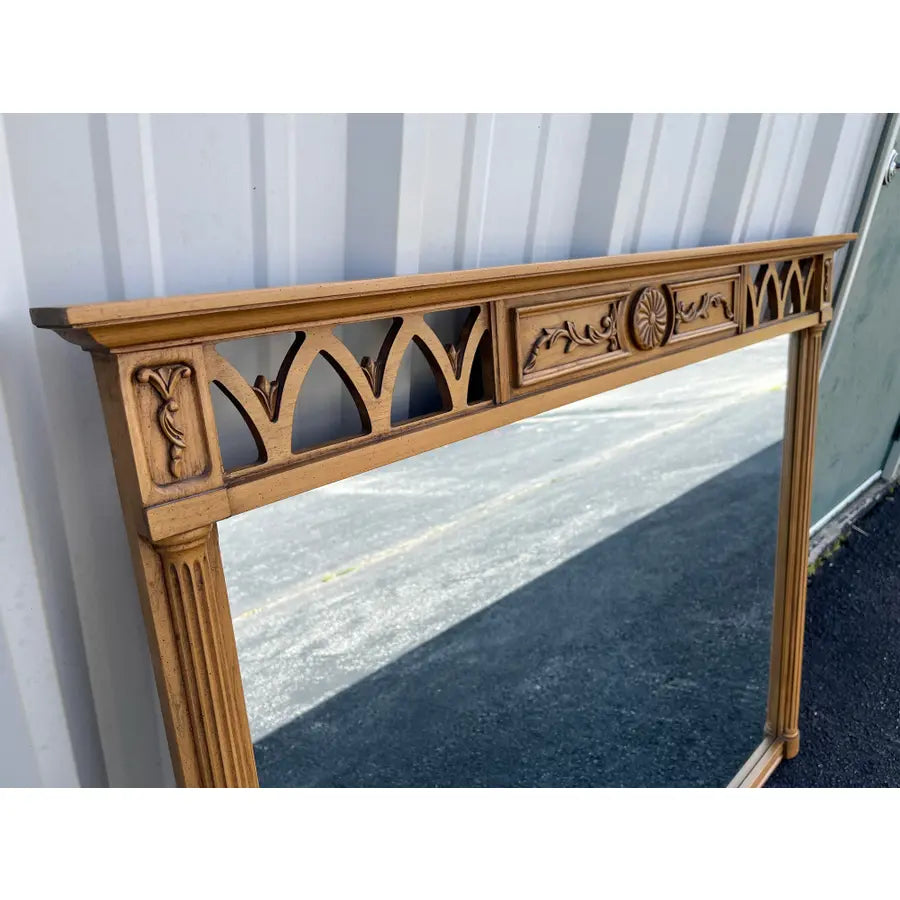 Neoclassical Fruitwood Dressing or Wall Mirror