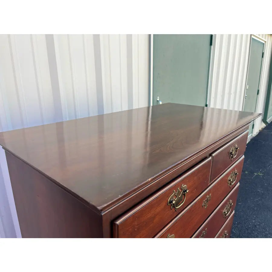 Pennsylvania House 8-Drawer Cherry Chippendale Tall Chest of Drawers
