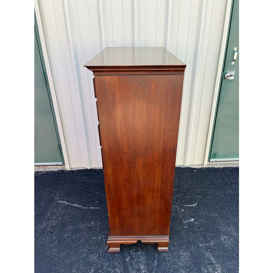 Pennsylvania House 8-Drawer Cherry Chippendale Tall Chest of Drawers