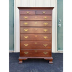 Pennsylvania House 8-Drawer Cherry Chippendale Tall Chest of Drawers