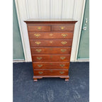Pennsylvania House 8-Drawer Cherry Chippendale Tall Chest of Drawers