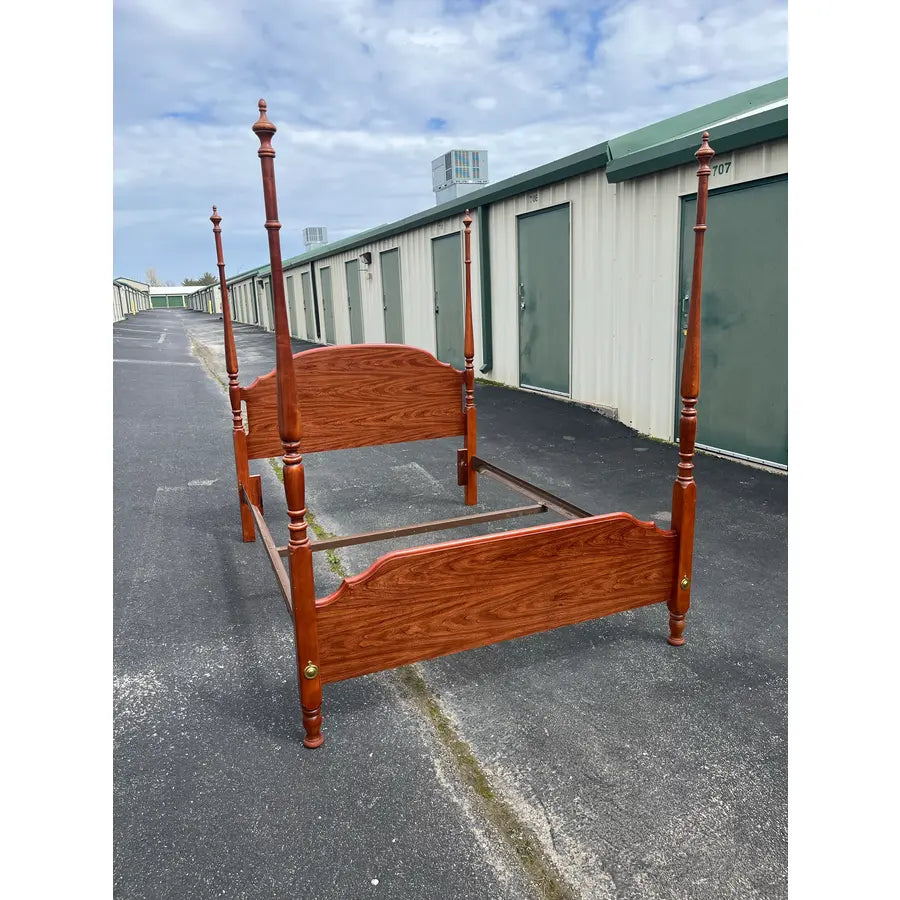 Queen SIze Broyhill Cherry Four Poster Bed Frame