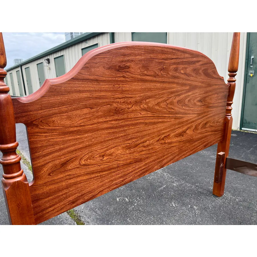 Queen SIze Broyhill Cherry Four Poster Bed Frame