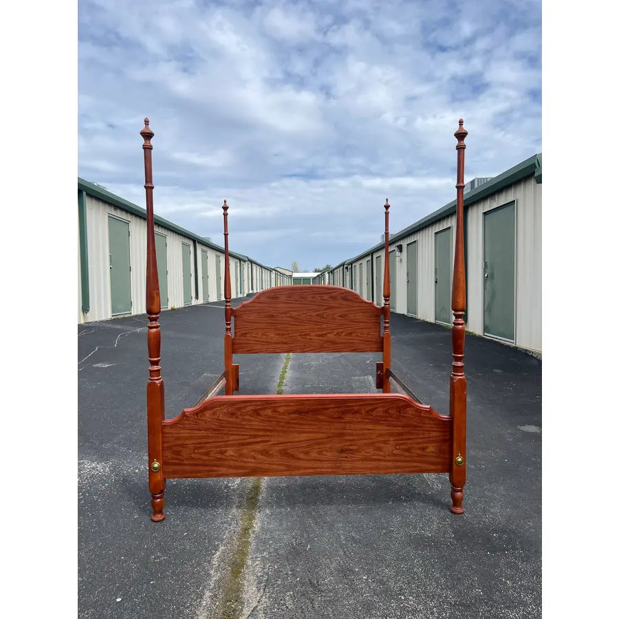 Queen SIze Broyhill Cherry Four Poster Bed Frame