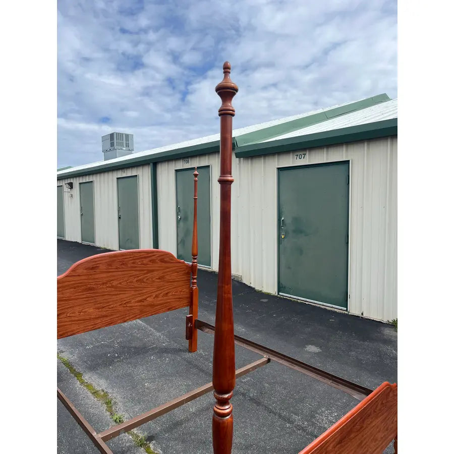 Queen SIze Broyhill Cherry Four Poster Bed Frame