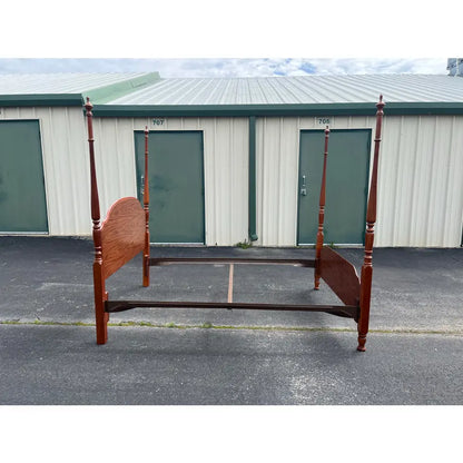 Queen SIze Broyhill Cherry Four Poster Bed Frame