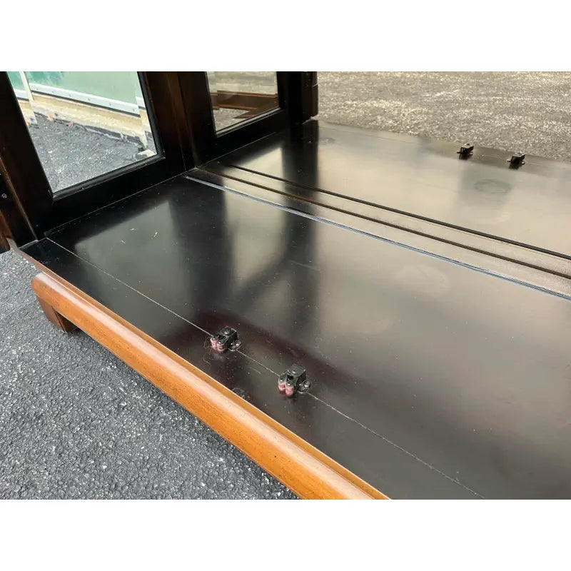 Raymond Sobota for Century Chin Hua Burlwood Illuminated Display Cabinet