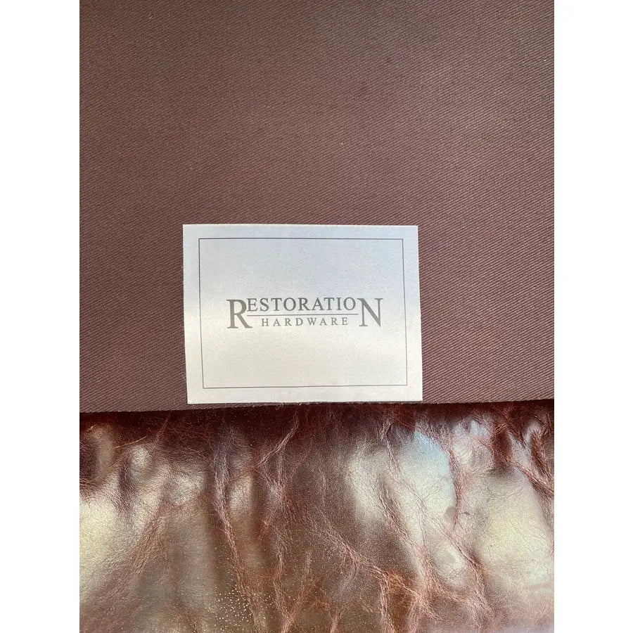 Restoration Hardware Lancaster Down Leather Sofa in Italian Brompton Cocoa