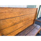Rustic American Oak Farmhouse Hutch Table C. 1800-1820