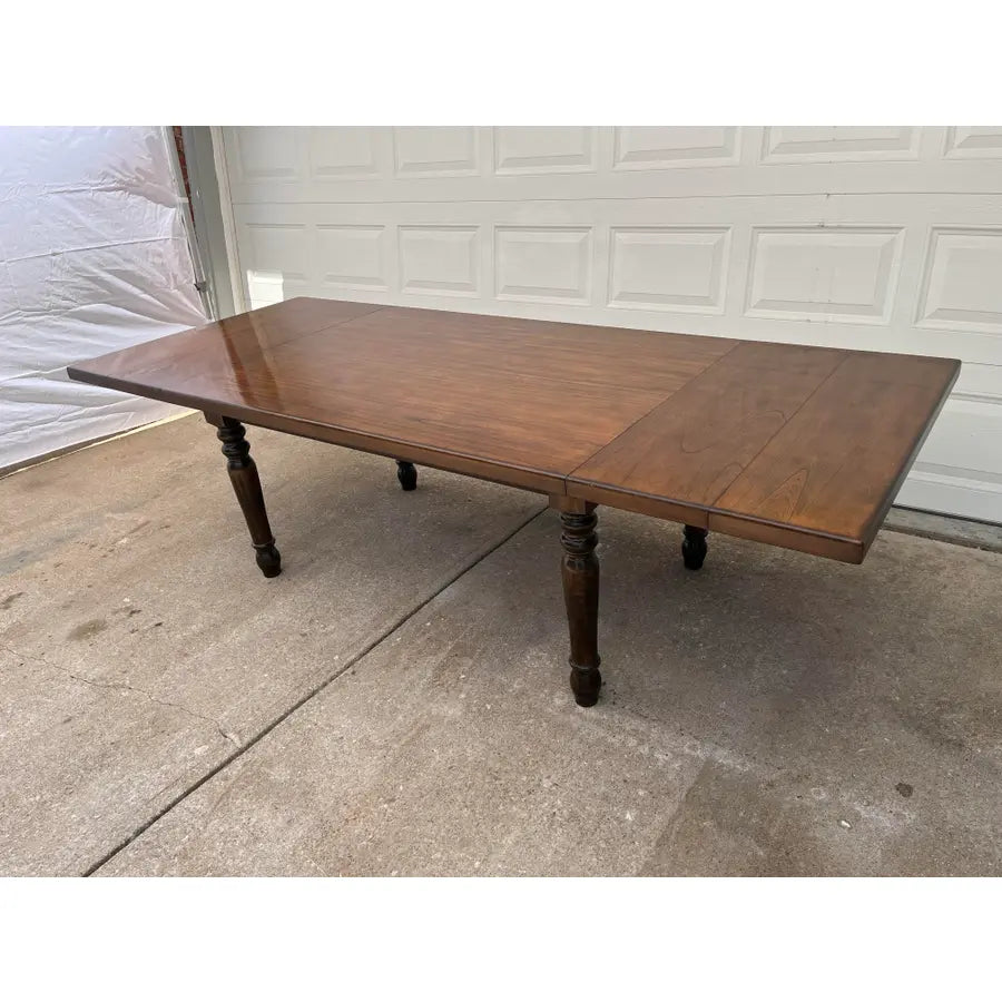 Rustic Walnut Farmhouse Extension Dining Table