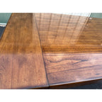 Rustic Walnut Farmhouse Extension Dining Table