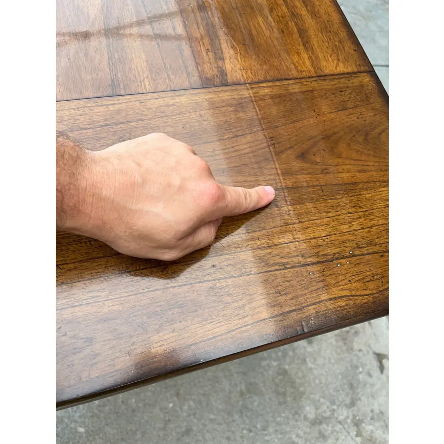 Rustic Walnut Farmhouse Extension Dining Table