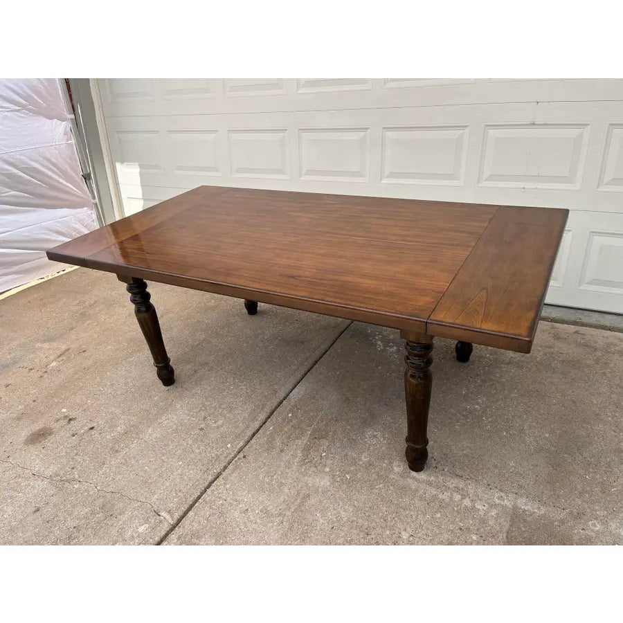 Rustic Walnut Farmhouse Extension Dining Table