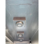 Silver Painted Mirrored 6-Shelf Illuminated Display or Curio Cabinet