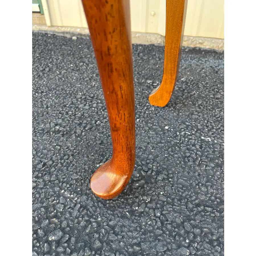 Single Drawer Cherry Entryway Console Table With Mirror