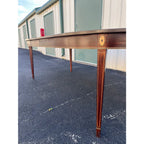 Stickley Federal Style Banded Mahogany Inlaid Extension Dining Table
