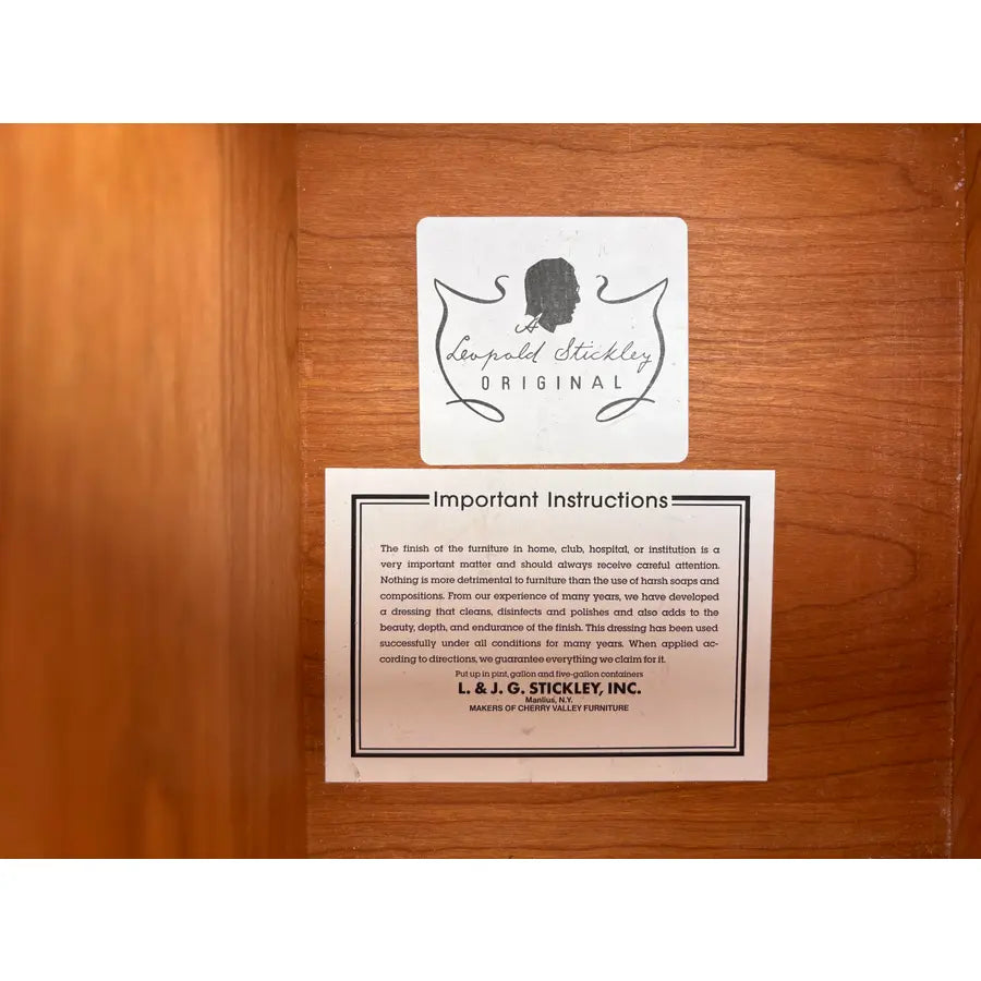 Stickley Georgian Style Mahogany 6-Drawer Chest of Dresser