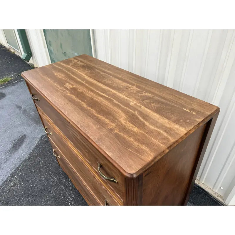 Traditional Style Walnut 3- Drawer Chest of Drawers
