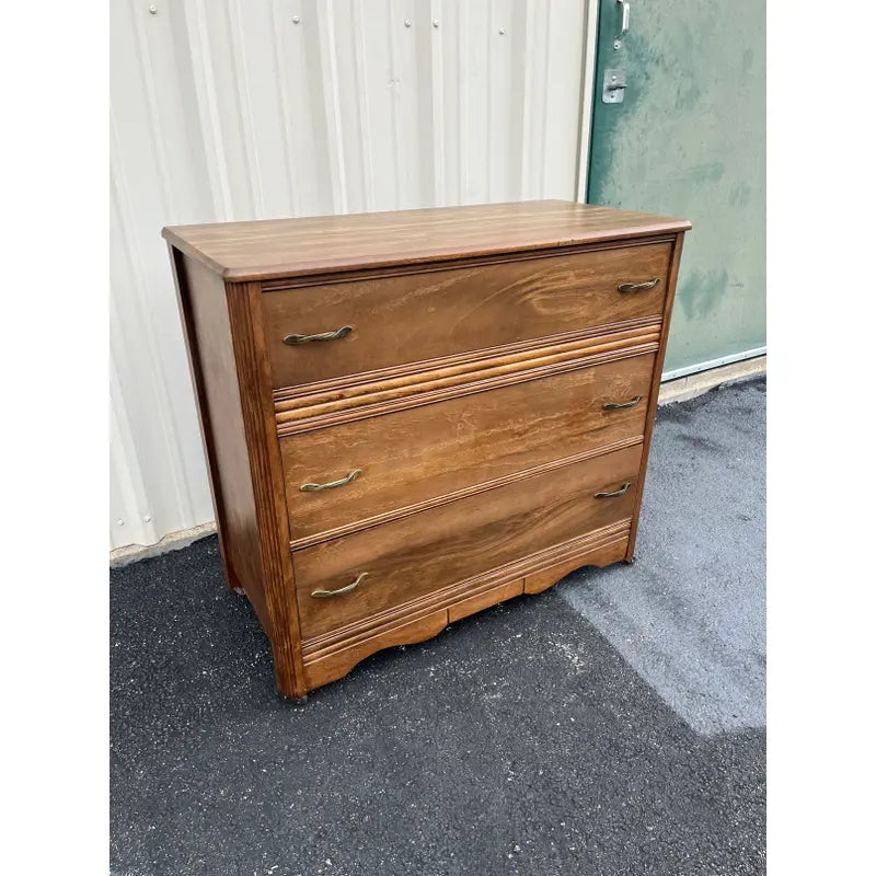 Traditional Style Walnut 3- Drawer Chest of Drawers