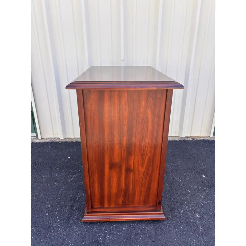 Two-Drawer Cherry Chippendale Style Filing Cabinet