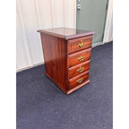 Two-Drawer Cherry Chippendale Style Filing Cabinet