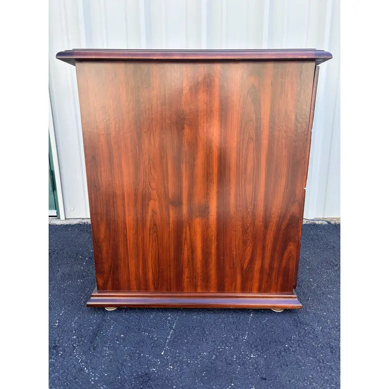 Two-Drawer Cherry Chippendale Style Filing Cabinet