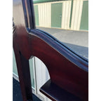 Victorian Carved Mahogany Hall Seat or Hall Tree With Mirror