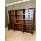 Vintage Mid-Century 3-Piece Bookshelf Wall Unit