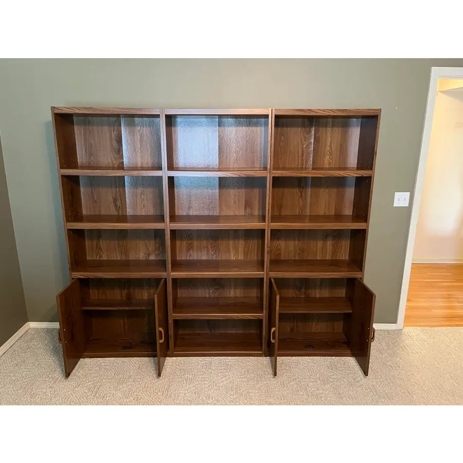 Vintage Mid-Century 3-Piece Bookshelf Wall Unit