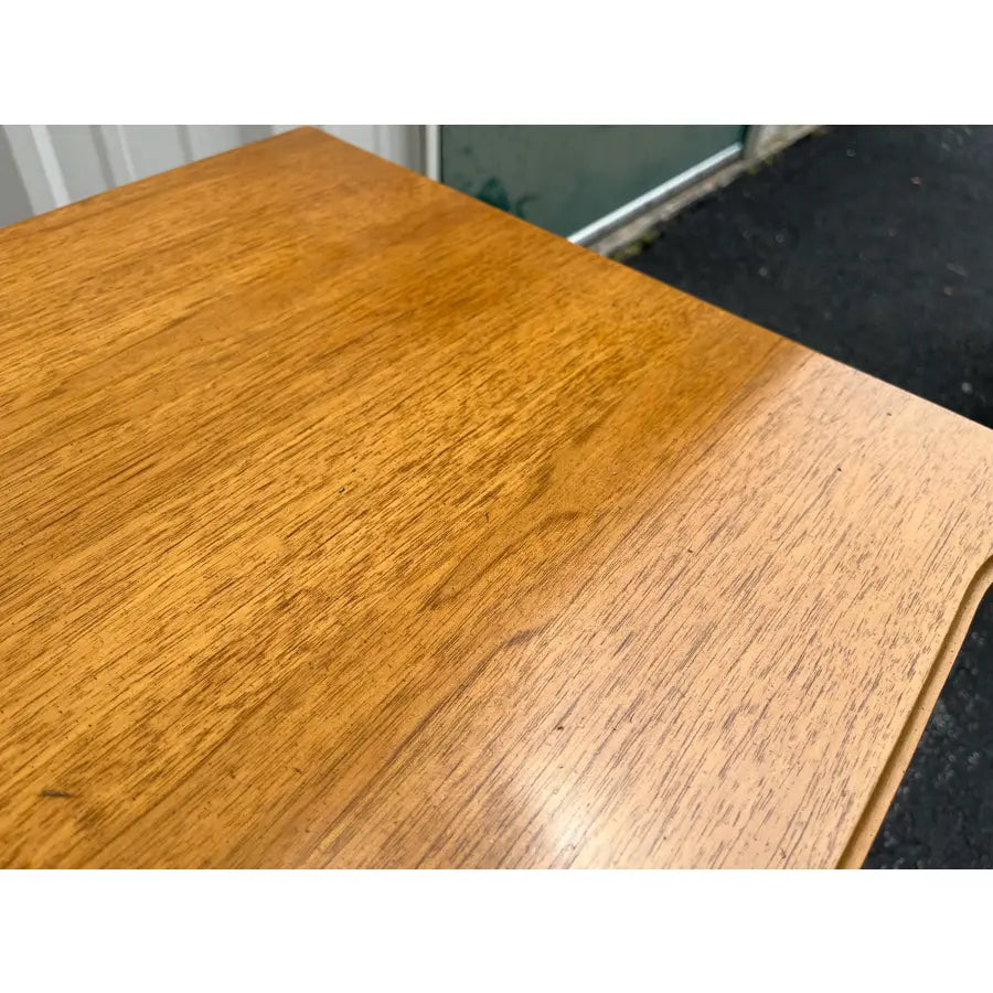 Vintage Neoclassical Fruitwood and Burl Nightstands- A Pair
