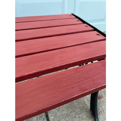 Vintage Outdoor Cast Iron Garden Bench Stool