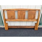 White Furniture Mid-Century Modern Walnut Queen Headboard