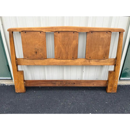 White Furniture Mid-Century Modern Walnut Queen Headboard
