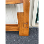 White Furniture Mid-Century Modern Walnut Queen Headboard