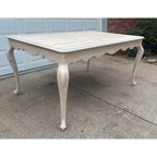 Whitewashed Knotty Pine French Country Dining Table