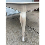 Whitewashed Knotty Pine French Country Dining Table