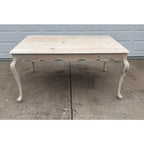 Whitewashed Knotty Pine French Country Dining Table