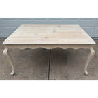 Whitewashed Knotty Pine French Country Dining Table