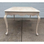 Whitewashed Knotty Pine French Country Dining Table