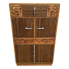 Williamsport Furniture Art Deco Burlwood and Walnut Tall Chest of Drawers- Fully Restored