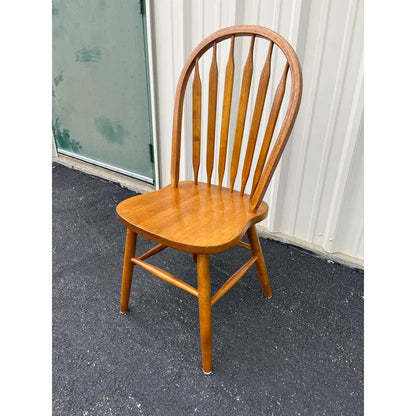 Windsor Style Cherry Dining Chairs- Set of 3