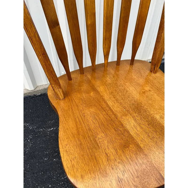 Windsor Style Cherry Dining Chairs- Set of 3