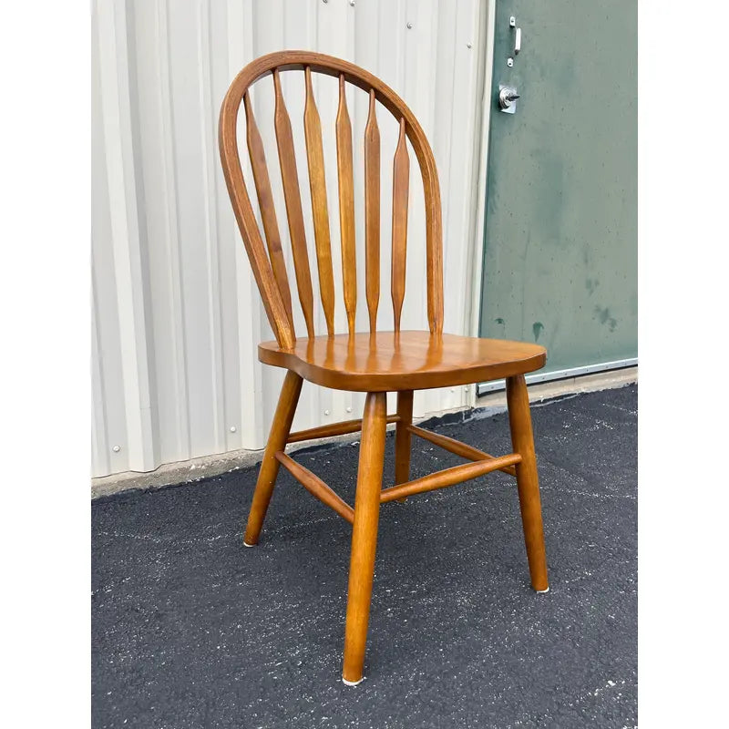 Windsor Style Cherry Dining Chairs- Set of 3